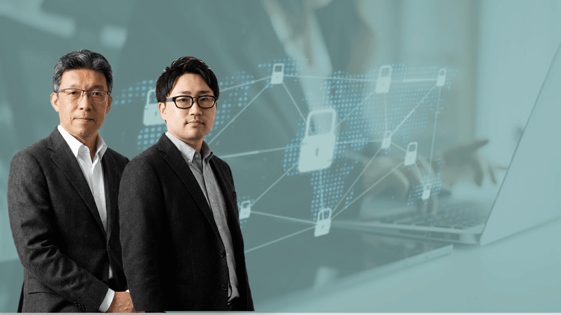 サイバーセキュリティサービスのコンセプト背景画像